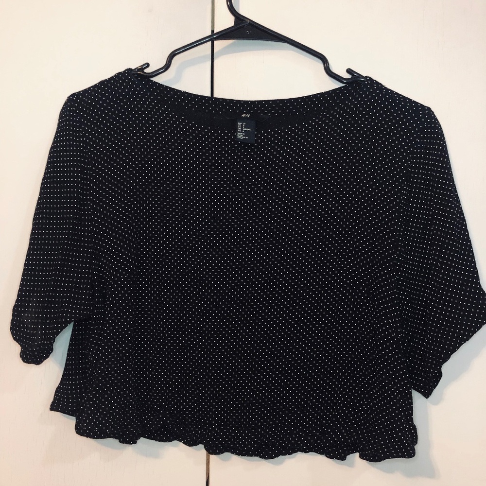 H&M Polkadot Crop Top